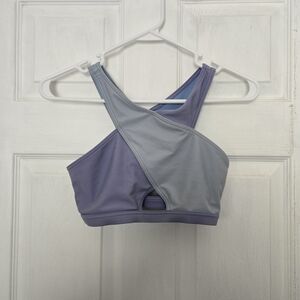 Abercrombie‎ Kids Purple and Gray Sports Bra